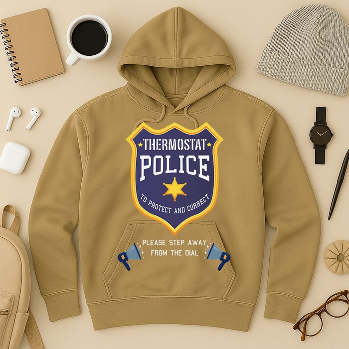 Thermostat Police Please Step Away From The Dial Dad Jokes Hoodie