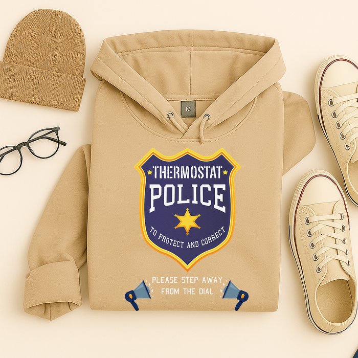 Thermostat Police Please Step Away From The Dial Dad Jokes Hoodie
