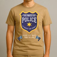 Thermostat Police Please Step Away From The Dial Dad Jokes T-Shirt
