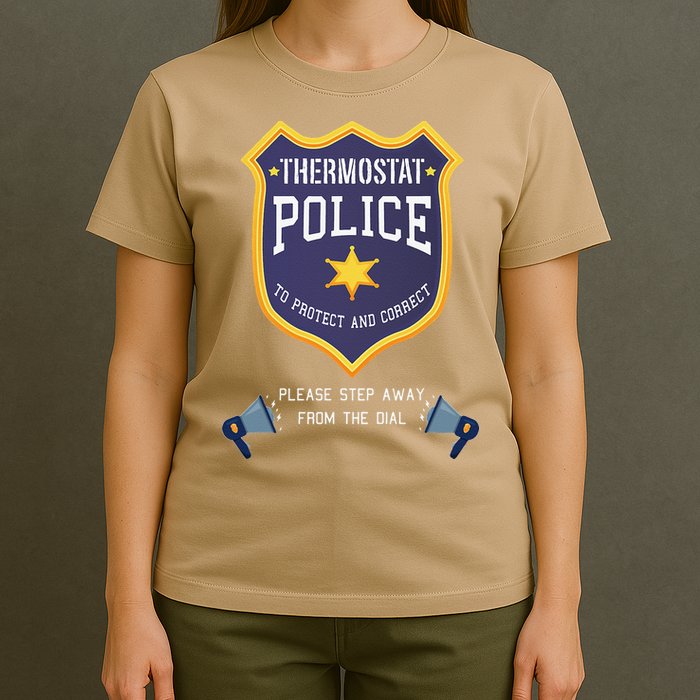 Thermostat Police Please Step Away From The Dial Dad Jokes T-Shirt