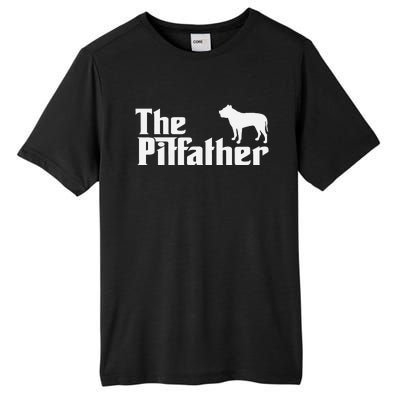 The Pitfather Pit Bull Dad Funny Pit Daddy For Dog Dad Tall Fusion ChromaSoft Performance T-Shirt