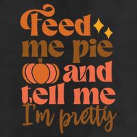 Thanksgiving Pumpkin Pie Lover's Delight 7 Panel Mesh Trucker Snapback Hat
