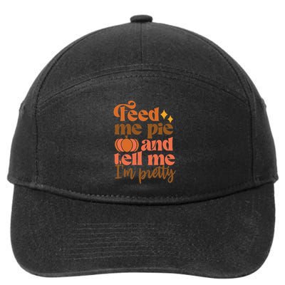 Thanksgiving Pumpkin Pie Lover's Delight 7-Panel Snapback Hat