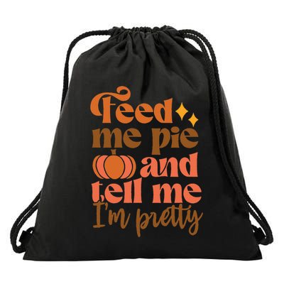 Thanksgiving Pumpkin Pie Lover's Delight Drawstring Bag