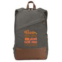 Thanksgiving Pumpkin Pie Lover's Delight Cotton Canvas Backpack