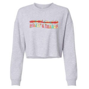 Thoughts & Prayers Policy And Change Cropped Pullover Crew