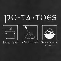 Taters Potatoes Potato Tater 7 Panel Mesh Trucker Snapback Hat