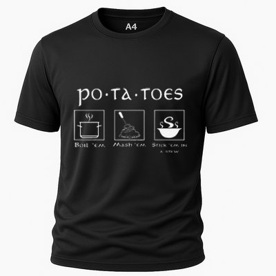 Taters Potatoes Potato Tater Cooling Performance Crew T-Shirt