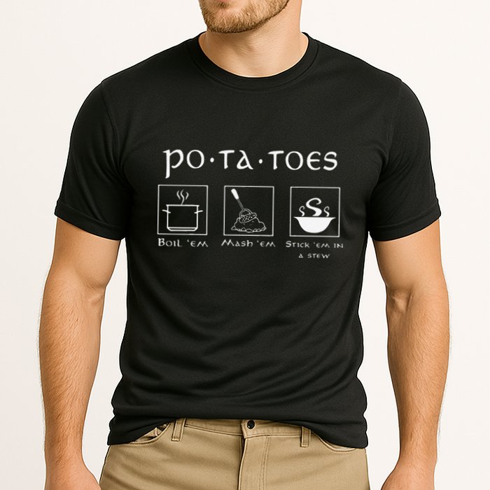 Taters Potatoes Potato Tater Cooling Performance Crew T-Shirt