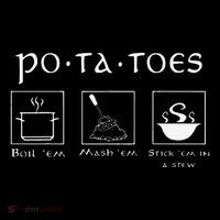Taters Potatoes Potato Tater Drawstring Bag