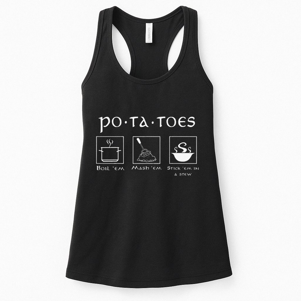Taters Potatoes Potato Tater Womens Tank Top