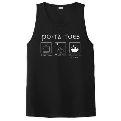 Taters Potatoes Potato Tater PosiCharge Competitor Tank