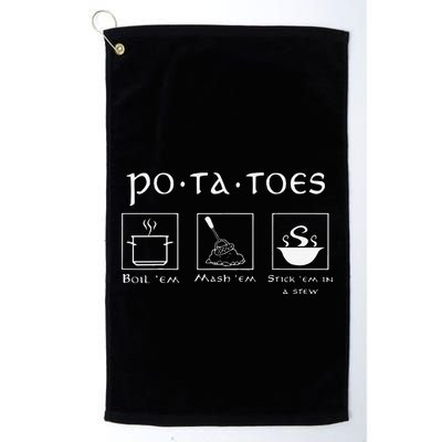 Taters Potatoes Potato Tater Golf Towel