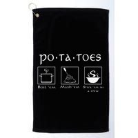 Taters Potatoes Potato Tater Golf Towel