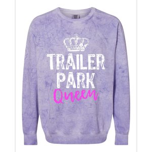 Trailer Park Queen Funny Redneck Camping Gift Christmas Gift Colorblast Crewneck Sweatshirt