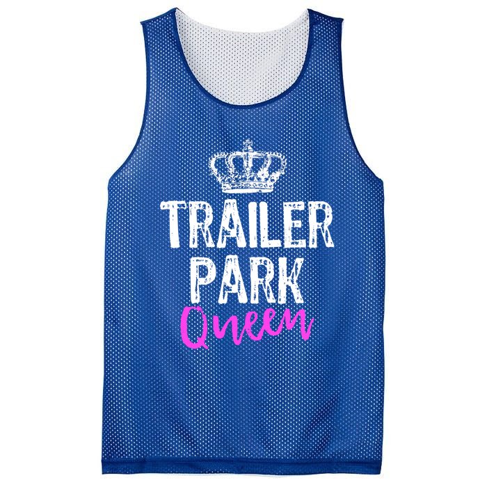 Trailer Park Queen Funny Redneck Camping Gift Christmas Gift Mesh Reversible Basketball Jersey Tank