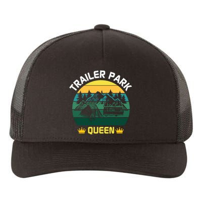 Trailer Park Queen Funny Girl Camping Gift Yupoong Adult 5-Panel Trucker Hat