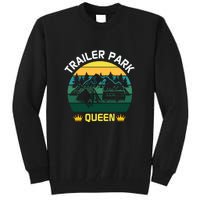 Trailer Park Queen Funny Girl Camping Gift Tall Sweatshirt