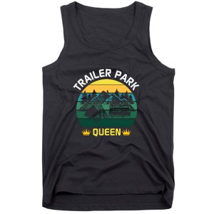 Trailer Park Queen Funny Girl Camping Gift Tank Top