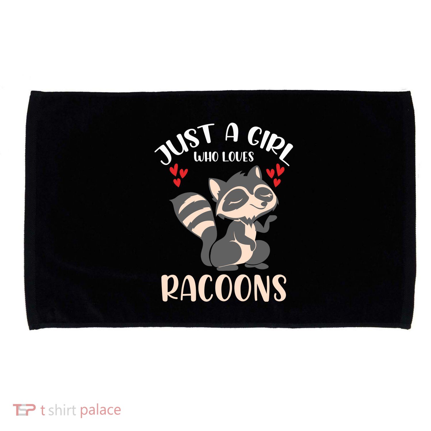 Trash Panda Raccoons Animal Just A Girl Who Loves Racoon Microfiber Hand Towel