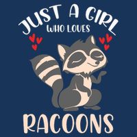 Trash Panda Raccoons Animal Just A Girl Who Loves Racoon 16 in Basic Backpack