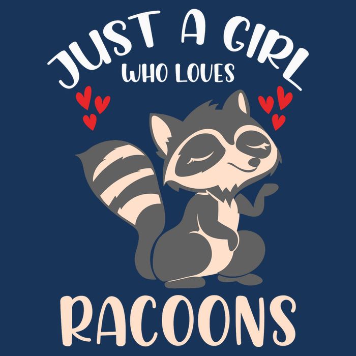 Trash Panda Raccoons Animal Just A Girl Who Loves Racoon 16 in Basic Backpack