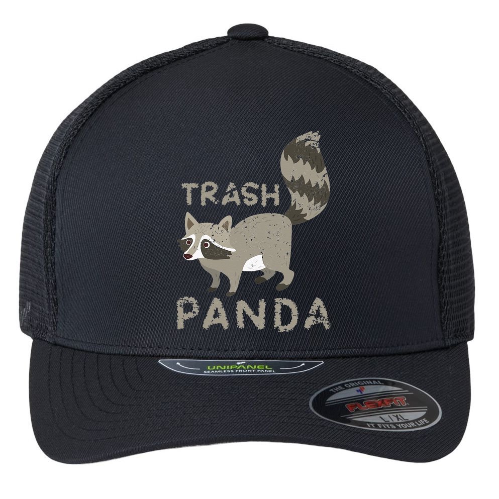 Trash Panda Racoon Flexfit Unipanel Trucker Cap