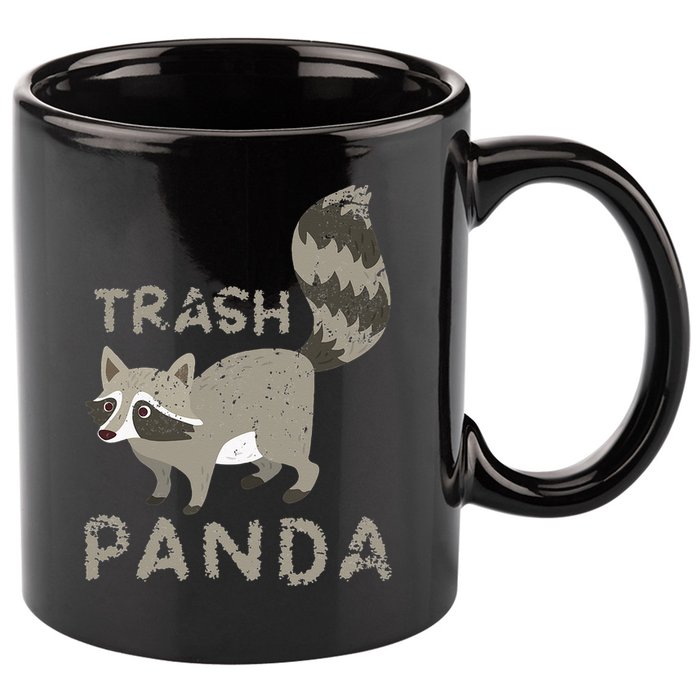 Trash Panda Racoon 11oz C Handle Ceramic Mug