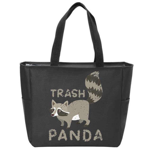 Trash Panda Racoon Zip Tote Bag