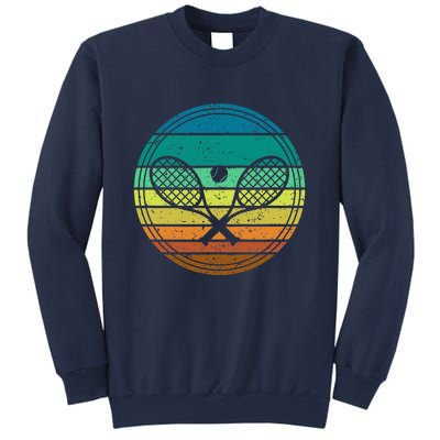 Tennis Player Racquet Ball Retro Vintage Racket Lawn Tennis Sweatshirt