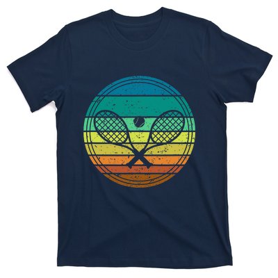 Tennis Player Racquet Ball Retro Vintage Racket Lawn Tennis T-Shirt