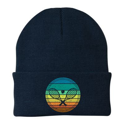 Tennis Player Racquet Ball Retro Vintage Racket Lawn Tennis Beanie