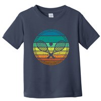 Tennis Player Racquet Ball Retro Vintage Racket Lawn Tennis Toddler T-Shirt