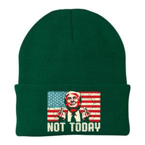 Trump Pennsylvania Rally Shooting Not Today Knit Cap Winter Beanie