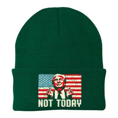 Trump Pennsylvania Rally Shooting Not Today Knit Cap Winter Beanie