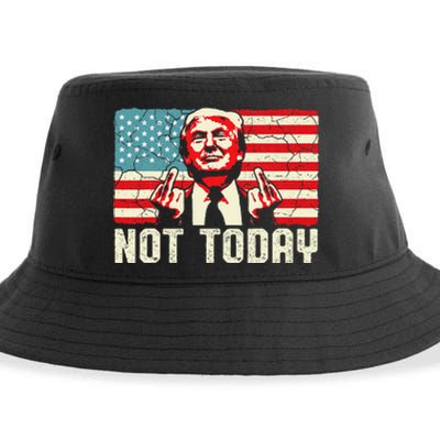 Trump Pennsylvania Rally Shooting Not Today Sustainable Bucket Hat