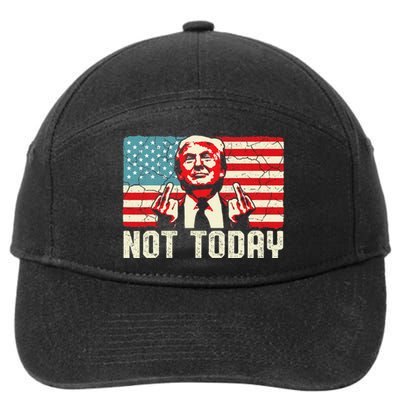 Trump Pennsylvania Rally Shooting Not Today 7-Panel Snapback Hat