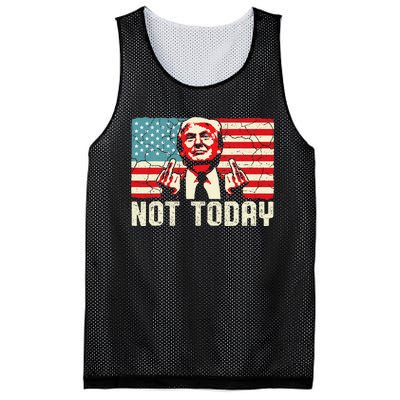 Trump Pennsylvania Rally Shooting Not Today Mesh Reversible Basketball Jersey Tank