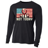 Trump Pennsylvania Rally Shooting Not Today Cooling Performance Long Sleeve Crew