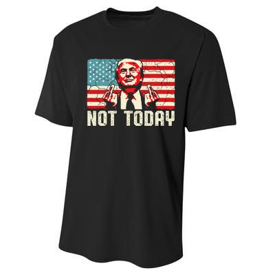 Trump Pennsylvania Rally Shooting Not Today Performance Sprint T-Shirt