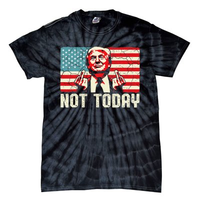 Trump Pennsylvania Rally Shooting Not Today Tie-Dye T-Shirt