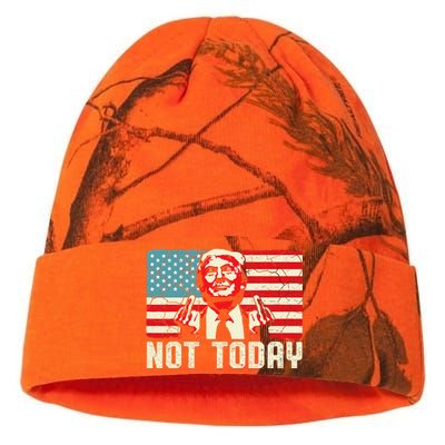 Trump Pennsylvania Rally Shooting Not Today Kati Licensed 12" Camo Beanie