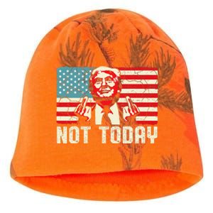 Trump Pennsylvania Rally Shooting Not Today Kati - Camo Knit Beanie