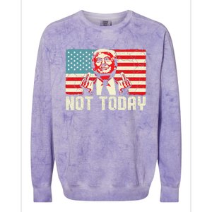 Trump Pennsylvania Rally Shooting Not Today Colorblast Crewneck Sweatshirt