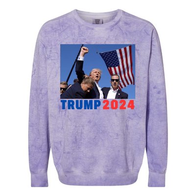 Trump Pa Rally Pennsylvania Rally Trump 2024 Colorblast Crewneck Sweatshirt