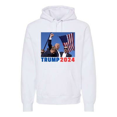 Trump Pa Rally Pennsylvania Rally Trump 2024 Premium Hoodie