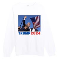 Trump Pa Rally Pennsylvania Rally Trump 2024 Premium Crewneck Sweatshirt