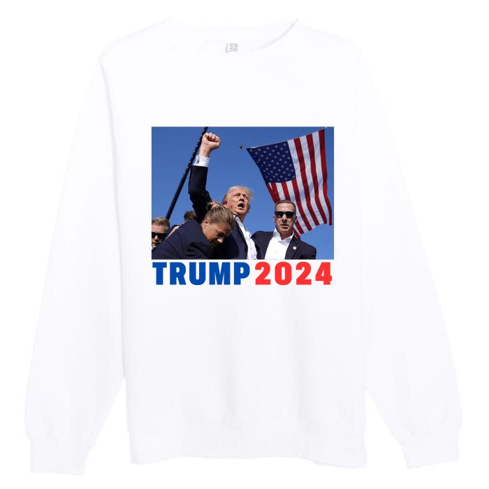 Trump Pa Rally Pennsylvania Rally Trump 2024 Premium Crewneck Sweatshirt