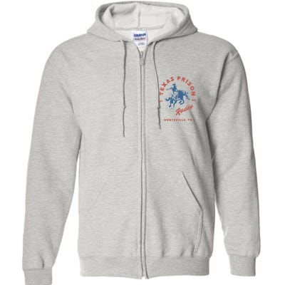 Texas Prison Rodeo Cowboy Western Full Zip Hoodie