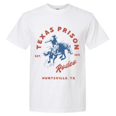 Texas Prison Rodeo Cowboy Western Garment-Dyed Heavyweight T-Shirt
